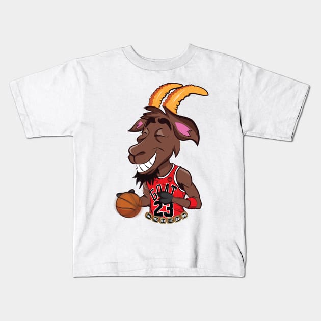 GOAT Kids T-Shirt by portraiteam